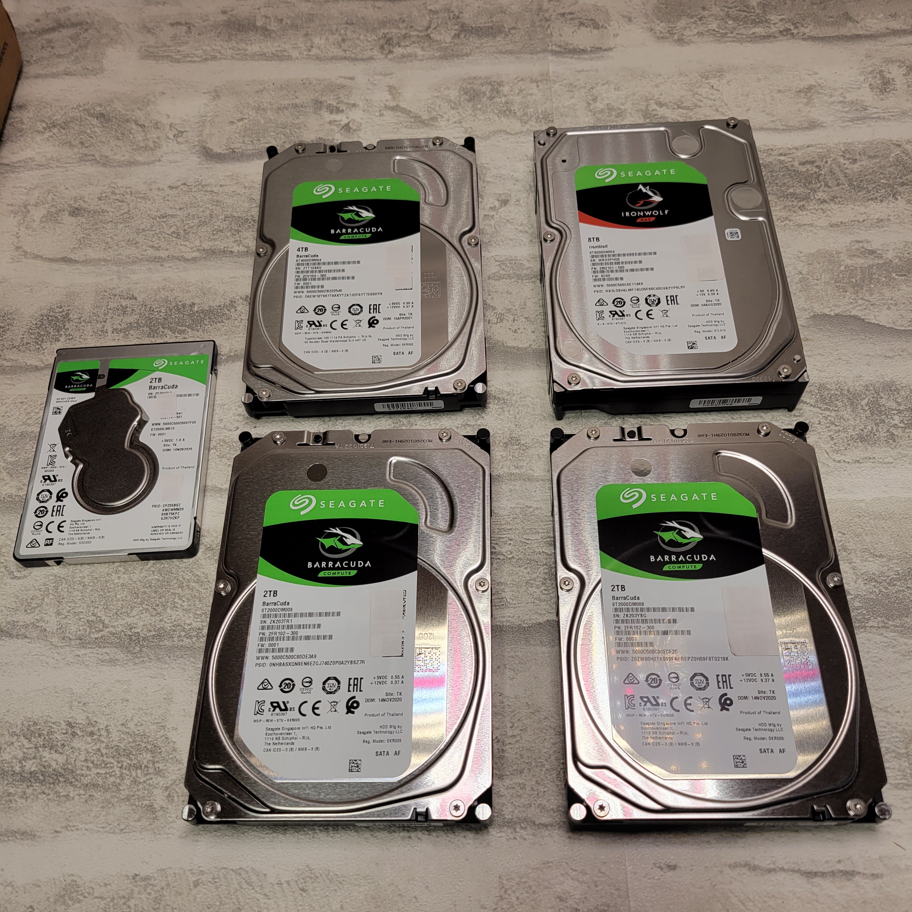 *FOR PARTS*Lot of 5 Seagate Hard Drives* Read Description* (7686726713582)
